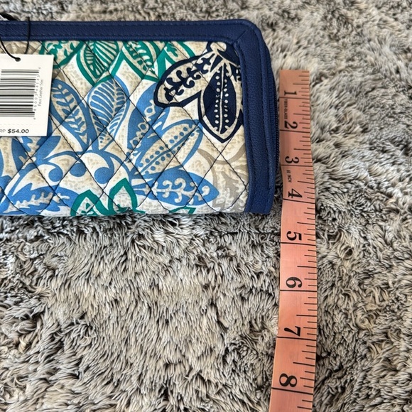 Vera Bradley Blue and Green Floral Wallet, Slightly Used - Picture 14 of 14